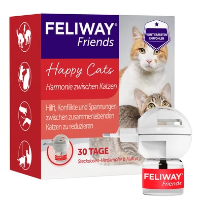Abbildung von Feliway Katzenstreu FELIWAY® ***Friends*** Verdampfer + 30 Tage Nachfüllflakon 48ml