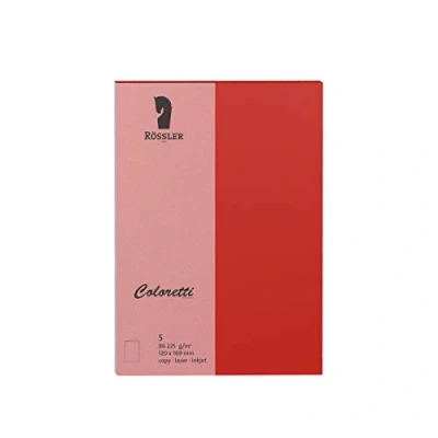 Abbildung von Rössler Doppelkarte Coloretti B6 hoch VE=5 Stück klatschmohn