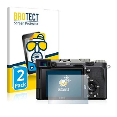Abbildung von BROTECT Entspiegelungs Schutzfolie für Sony Alpha 7C (2 Stück) Matte Displayschutz Folie, Anti Reflex, Fingerprint