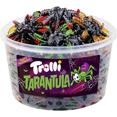 Abbildung von Trolli Tarantulla extra weiche Fruchtgummi Spinnen 6 Sorten 975g