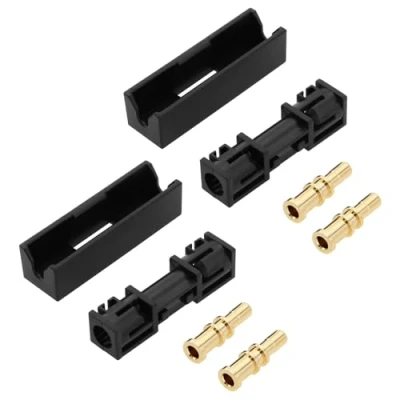 Abbildung von Be In Your Mind 2 Sätze Glasfaserkabel Stecker Kompatibel mit BMW Mercedes Audi 30,6 X 9,4 mm + 4 Kupferköpfe 14,4 4,2