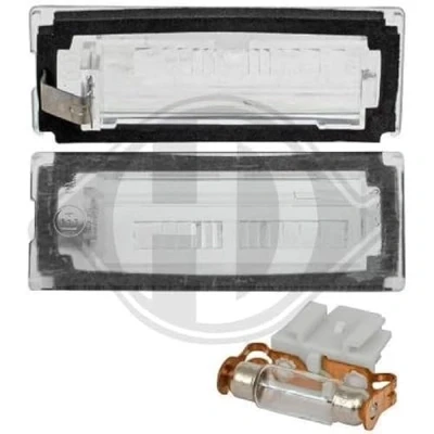 Abbildung von DIEDERICHS 3484092 Kennzeichenleuchte C5W beidseitig mit Glühlampe FIAT: Ducato III Bus, Kastenwagen, CITROËN: Jumper II Kastenwagen