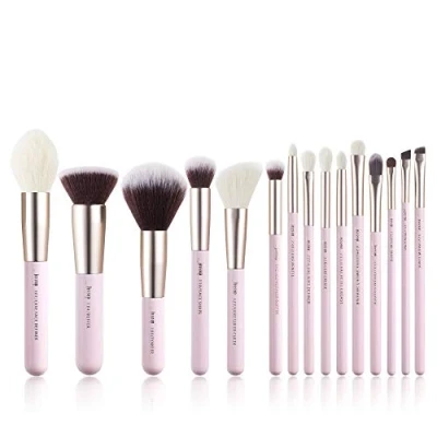 Abbildung von Jessup Pinselset 15 Stk Makeup Pinsel Set Kosmetik Schminkpinsel Augen Gesichts Puder Lidschatten Eyeliner Concealer Synthetische Haare Holzgriff T293