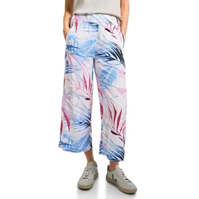 Abbildung von Cecil MIT Print Stoffhose, Damen, Größe: Large, Weiß