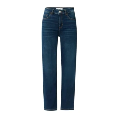 Abbildung von comma casual identity AUS Stretch MIT Geradem BEIN Jeans Straight Leg, Damen, Größe: 40, Dunkelblau