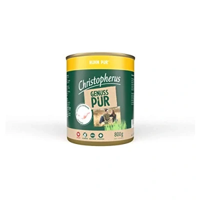 Abbildung von Christopherus PUR, Huhn, Vollnahrung für Hunde, Nassfutter, 6 x 800 g
