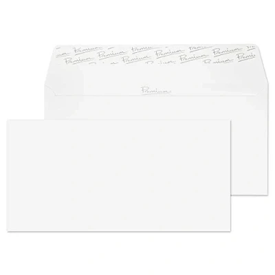 Abbildung von Blake Premium Business 31254 Briefumschläge Haftklebung Ice Weiß Wove DL 110 x 220 mm 120 g/m² 25 Stück