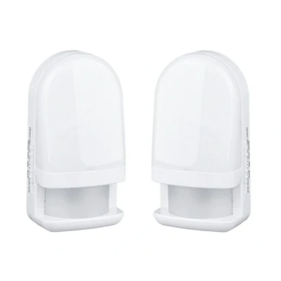 Abbildung von TRANGO LED Nachtlicht, Bewegungsmelder, 2er Set 11 239 Sensor Nachtlicht in Weiß mit Automatikfunktion I Betrieb 3x AA Batterie (nicht enthalten) Bewegungssensor, Tageslichtweiß, Sicherheitslicht, Orientierungslicht, Einschlafhilfe
