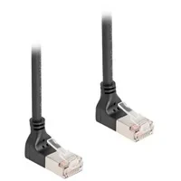 Abbildung von Patchkabel RJ 45 Cat.6a S/FTP, Slim 90 gewinkelt
