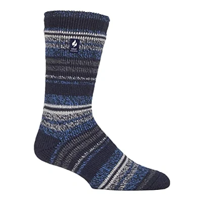 Abbildung von HEAT HOLDERS Herren Winter Extra Warm Thermosocken für Geschenk Innenfleece Socken (39 45, Marine (Bari))