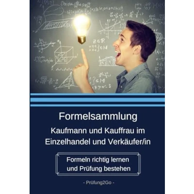 Abbildung von Formelsammlung Kaufmann und Kauffrau im Einzelhandel Verkäufer/in Formeln richtig lernen Prüfung bestehen