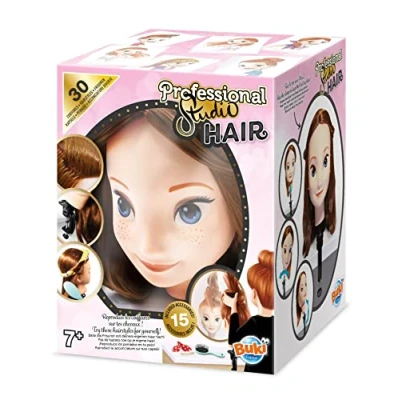 Abbildung von Buki 5422 Professional Studio Hair Frisierköpfe, Rosa, M