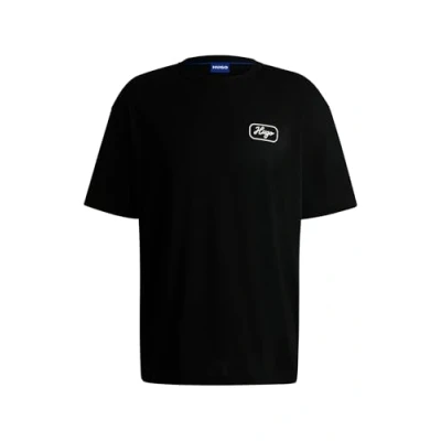 Abbildung von HUGO Nampie Tshirt print, Herren, Größe: Large, Black one