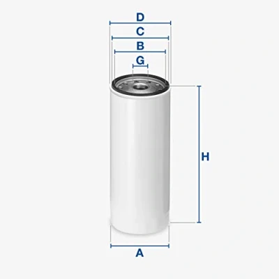 Abbildung von UFI 23.244.00 Ölfilter 1 12 UNF mit einem Rücklaufsperrventil Anschraubfilter NISSAN: Patrol GR 5 SUV, Pick Up, Primera Hatchback, FORD: Maverick SUV