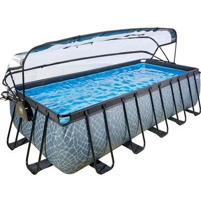 Abbildung von EXIT Pool mit Abdeckung, Wärmepumpe 540x250cm Stone