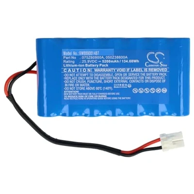 Abbildung von vhbw Akku kompatibel mit Ambrogio Twenty Quad, ZR Rasenmäher (5200mAh, 25,9V, Li Ion)