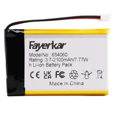 Abbildung von Fayerkar 3.7 V 2100 mAh 654060 (704060) Li Ionen Polymer Akku Ersatz für DIY 5 elektronische Produkte, GPS, LED Licht, Bluetooth Lautsprecher, Mobile Stromversorgung