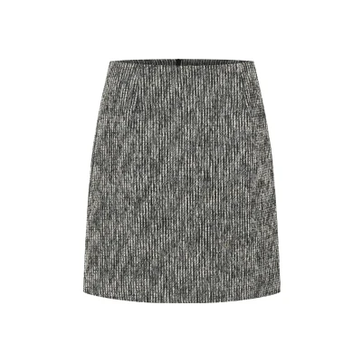 Abbildung von Kaffe Alinienrock, Damen, Größe: 36, Black white boucle
