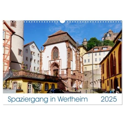Abbildung von Spaziergang in Wertheim (Wandkalender 2025 DIN A3 quer), CALVENDO Monatskalender