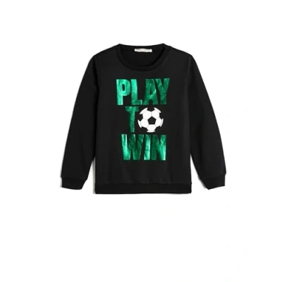 Abbildung von Koton Boys Sweatshirt Long Sleeve Crew Neck Football Printed Soft Interior