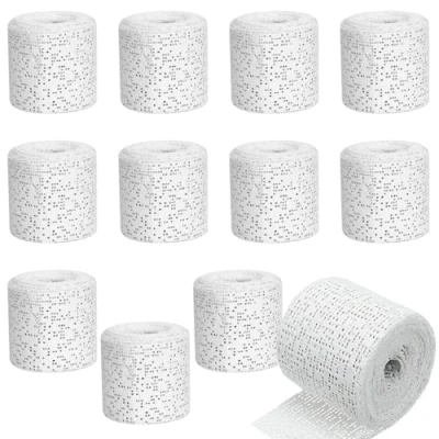 Abbildung von LINXIU Gipsbinden Babybauch 12 Rollen Gips Abdruck Binden Gipsabdruck Schnelltrocknend Gipsverband Paris zum Basteln Modellbau 5 cm x 2.7 M