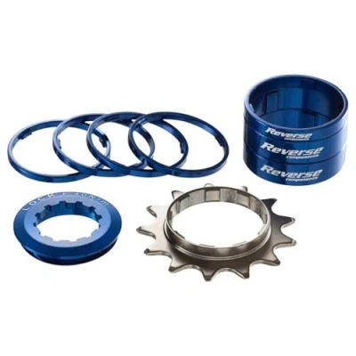 Abbildung von Singlespeed Kit 13T Ritzel + 7 Spacer blau