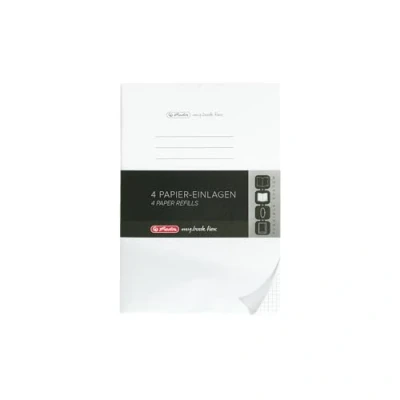 Abbildung von Herlitz 50034161 Refill für Notizheft flex, A4, 4 x 40 Blatt kariert, 1 Stück