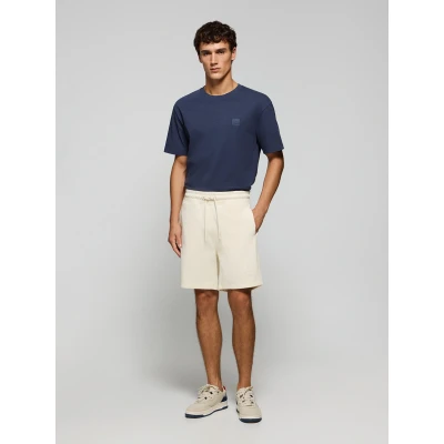 Abbildung von Polo Club Herren Bemuda Jonas Beige Aus Baumwolle In Lockerer Passform Mit Gummiertem Twill Aufnäher M