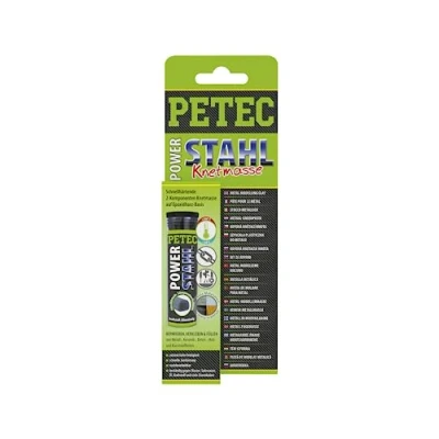 Abbildung von PETEC 97450 Metall Klebstoff 50C +260C Kartusche silikonfrei, ölbeständig, überlackierbar, aushärtend, schleifbar grau 50