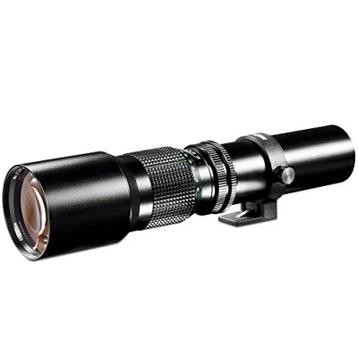 Abbildung von Walimex 500mm 1:8,0 DSLR Objektiv für Sony A Bajonett schwarz ( Vollformat Sensor gerechnet, Filterdurchmesser, inkl. Schutzdeckel)