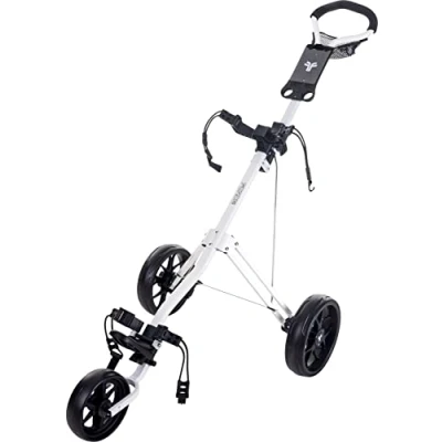 Abbildung von Fastfold Force Golf Trolley mit 3 Rädern, weiß, Wheel