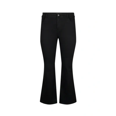 Abbildung von Zizzi Flash HOCH Taillierte Jeans Bootcut, Damen, Größe: 48x32, Black