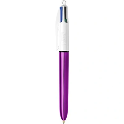Abbildung von BIC Kugelschreiber 4 Colours Shine, Farben in einem Stift