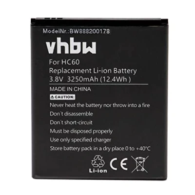 Abbildung von vhbw Akku kompatibel mit Motorola Moto C Plus, Plus Dual SIM, XT1723, XT1724 Handy Smartphone Telefon (3250mAh, 3,8V, Li Polymer)