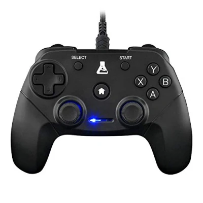 Abbildung von THE G LAB K Pad THORIUM Gaming Controller PC &amp; PS3 USB mit integrierter Vibration, Gamepad Game Kabel verbunden Joystick für Windows XP 7 8 10, (Mit Kabel)