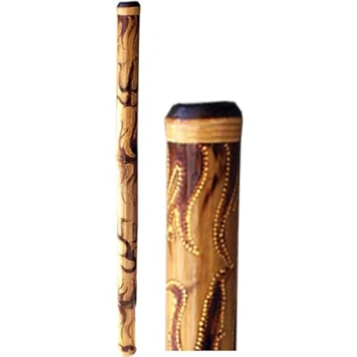 Abbildung von Terré Didgeridoo, Bambus Didgeridoo beflammt und bemalt ungestimmt 120cm, Percussion, Ritual bemalt, ungestimmt, 120cm