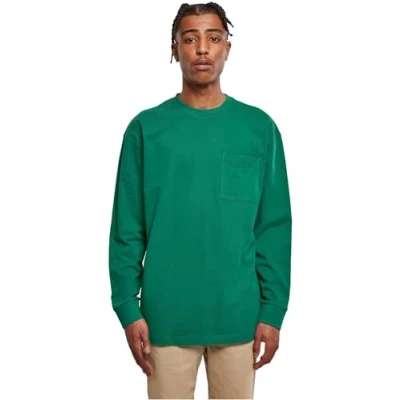Abbildung von Urban Classics Heavy Oversized Langarmshirt, Herren, Größe: Medium, Green
