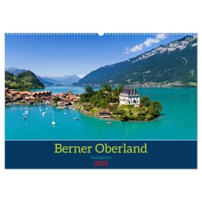 Abbildung von Berner Oberland Ausflugsziele (Wandkalender 2025 DIN A2 quer), CALVENDO Monatskalender