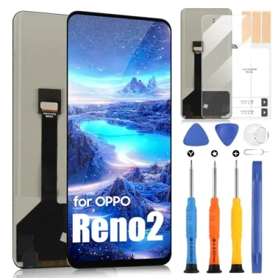 Abbildung von LCD Display für OPPO Reno2 Reno 2 PCKM70 PCKT00 PCKM00 CPH1907 Ersatz des Touchscreens Digitizer Full Assembly mit Reparatur Set