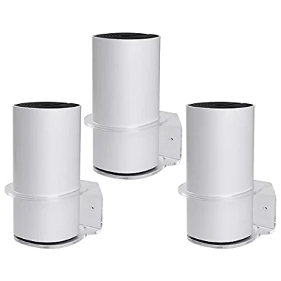 Abbildung von BECEMURU Wandhalterung Ständer Halter Stabilität Acryl Schutzhülle Router Schutz mit Schraubendreher Kompatibel Deco M4/P9/S4/S7/E4 WiFi Mesh Wi Fi System (3 Pack)