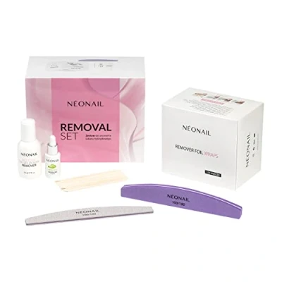 Abbildung von NEONAIL Removal Set Sets Aceton Nagellackentferner Nagelöl Alufolie Nail UV Nagellack Entferner Nagel Zubehör Remover Shellac Wraps Acetone