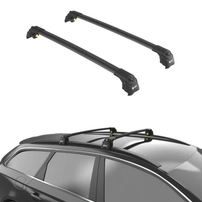 Abbildung von Turtle Roof Rack Cross Bars, Kompatibel mit Volkswagen Passat Alltrack (B8) 2015 2024 2 Einstellbare abschließbare Querstreben, Dachgepäckträger 65 kg Traglast,
