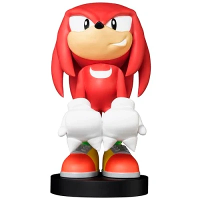 Abbildung von Exquisite Gaming: Knuckles Cable Guys Handy und Controller Halterung, inklusive 1,8 m Ladekabel, robuste PVC Statue, stabile Basis