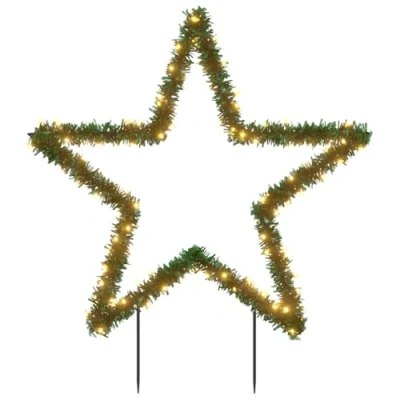Abbildung von vidaXL Weihnachtsstern, Weihnachtsbeleuchtung mit Erdspießen 115 LEDs, Gartenstecker Stern Beleuchtet 8 Modi, Wasserdicht Weihnachtsdeko Leuchtstern, 85cm