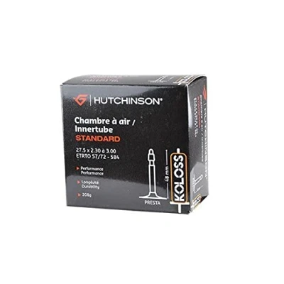 Abbildung von HUTCHINSON Fahrradschlauch MTB verstärkt/Kolos Widerstand Presta Ventil Dicke 0,9 mm 48 27,5 x 2,30 3,00, schwarz
