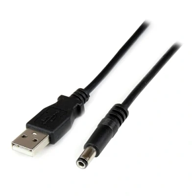 Abbildung von StarTech.com USB 2.0 auf Hohlstecker Typ N Kabel A DC 5V 5,5mm Stecker Stromkabel 1m