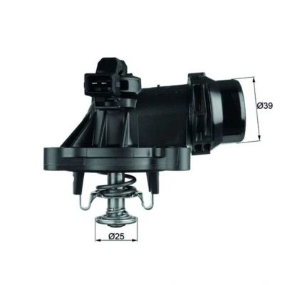 Abbildung von MAHLE ORIGINAL TM 18 105 Kühlwasserthermostat mit Dichtung BMW: 3 Limousine, Touring, 5 Limousine
