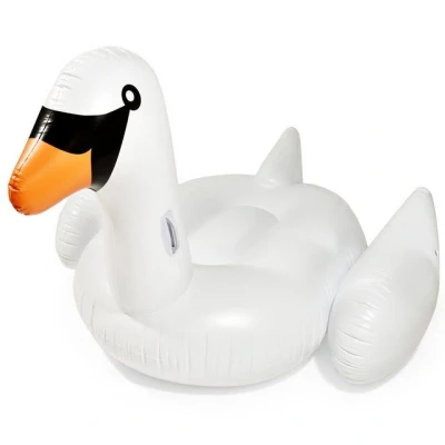 Abbildung von Schwan Luftmatratze aufblasbar Schwanen Badeinsel weiß Schwimmreifen 180 x 150 cm
