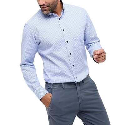 Abbildung von Eterna Popeline HEMD Modern FIT Hemd, Herren, Größe: 44x65, Hellblau