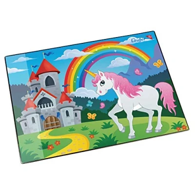 Abbildung von Läufer Schreibunterlage Motiv Poster 40x53 cm Einhorn